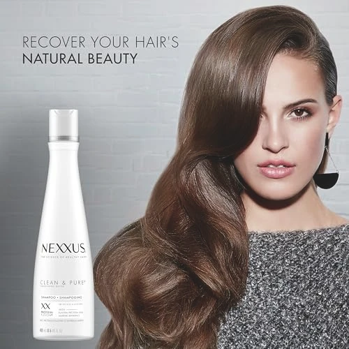Nexxus Clean And Pure Clarifying Shampoo With Proteinfusion For Nourished Hair Paraben-  13.5 Oz