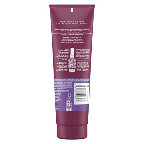 Nexxus Blonde Assure Purple Keratin Conditioner For Blonde And Bleached Hair 8.5 Oz