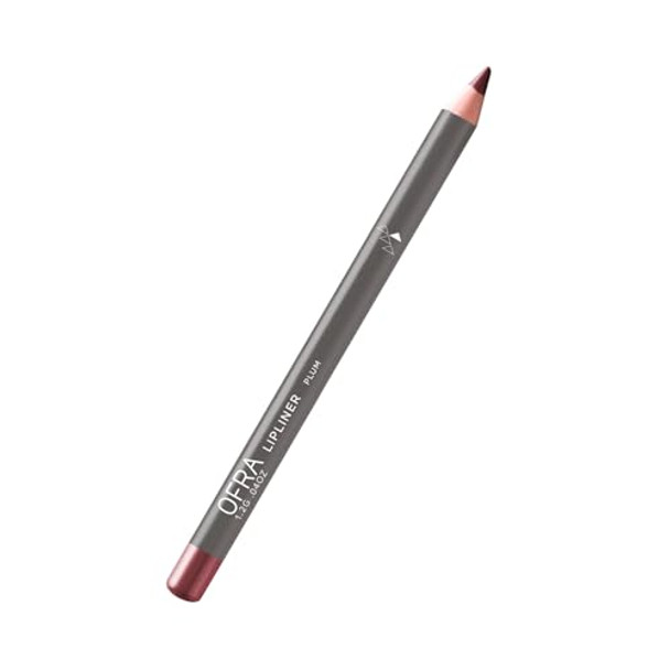 Ofra Lipliner Pencil - Plum   High-Pigment Lipliner For Defining & Shaping Lips   Smooth Precise Application   Long-Lasting Wear Lipliners   Creamy Glide-On Formula For All-Day Perfection   0.04Oz