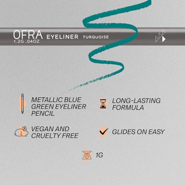 Ofra Eyeliner Pencil - Turquoise   Precision Light Blue Eyeliner For Bold Long-Lasting Looks   Waterproof And Smudge-Proof Eyeliner Formula Easy Glide Application For Intense Definition All-Day Wear Ofra Eyeliner Pencil - Turquoise   Precision Light Blue Eyeliner For Bold Long-Lasting Looks   Waterproof And Smudge-Proof Eyeliner Formula Easy Glide Application For Intense Definition All-Day Wear