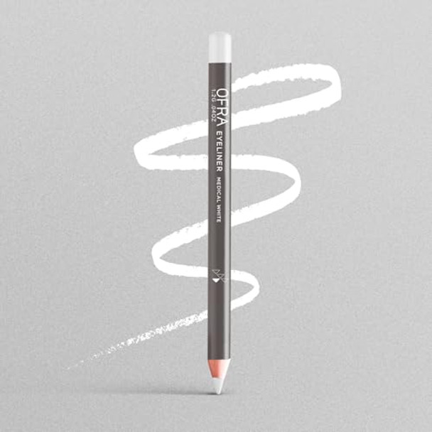 Ofra Eyeliner Pencil - Medical White   Precision White Eyeliner For Bold Long-Lasting Looks   Waterproof And Smudge-Proof Eyeliner Formula   Easy Glide Application For Intense Definition All-Day Wear