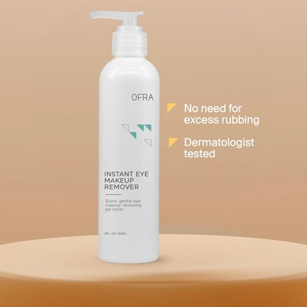 Ofra Instant Eye Makeup Remover   Waterproof Makeup Remover For Sensitive Skin   Gentle Formula For All Skin Types And The Eye Area   8 Oz/240 Ml