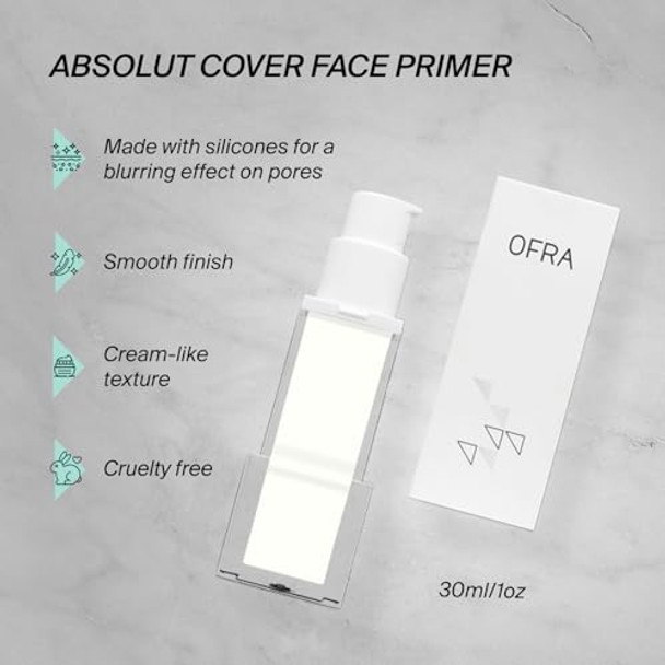 Ofra Absolute Cover Face Primer   Primer For Face Before Makeup Application   Smooths Blurs And Preps Skin For Flawless Makeup   Long-Lasting Hold And Shine Control  1Oz 30Ml