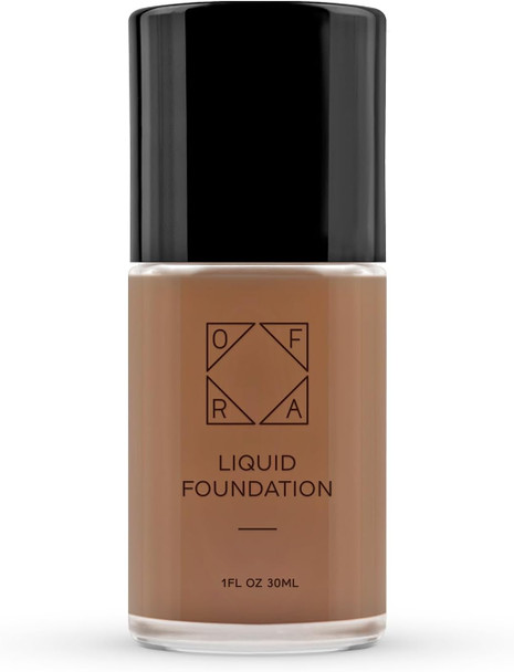 Ofra Liquid Foundation With Spatula - Long-Lasting Dewy Lightweight And Buildable Full Coverage Foundation Makeup - 1Oz/30Ml - Auburn A Medium Shade With Warm Undertones