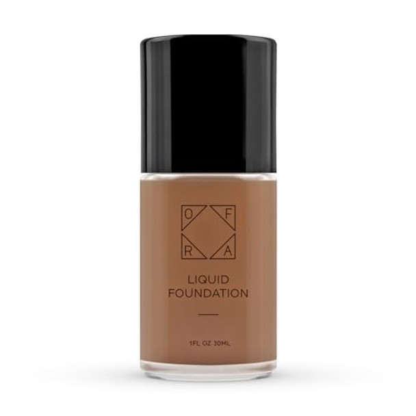 Ofra Liquid Foundation With Spatula - Long-Lasting Dewy Lightweight And Buildable Full Coverage Foundation Makeup - 1Oz/30Ml - Toffee A Deep Shade With Neutral Undertones