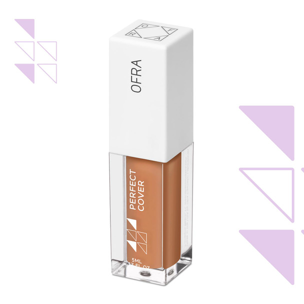 Ofra Cover Concealer - Tan Chestnut - Natural Finish Liquid Concealer - Hydrating Smoothing Blendable And Long-Lasting Formula - Face Makeup And Under Eye Color Corrector For Dark Circles - 5 Ml