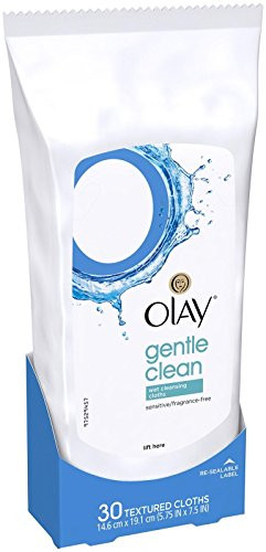 Olay Sensitive Wet Cleansing Towelettes 30 Ct