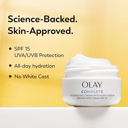 Olay Face Moisturizer Complete All Day Uv Moisture Cream With Sunscreen Spf 15 Normal Skin 2 Fl Oz (Pack Of 3)