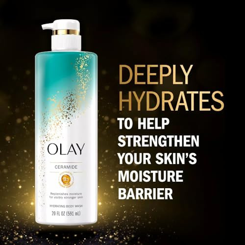 Olay Ceramide Cleansing & Strengthening Women'S Body Wash With Ceramide And Vitamin B3 Complex 17.9 Fl Oz (Pack Of 2)