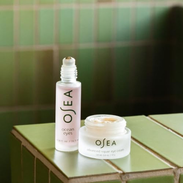 Osea Eye Care Duo - Ocean Eyes Age-Defying Eye Serum Roller Ball & Advanced Repair Eye Cream