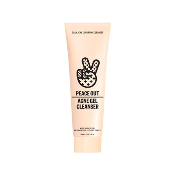 Peace Out Intense Defense Bundle Skincare Acne Gel Moisturizer And Get Cleanser Boost Skin Barrier And Help Dimishish Blemishes Daily Use For Men And Women
