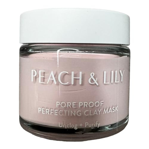 Peach & Lily Pore Proof Perfecting Clay Mask   Deep-Clean Kaolin & Bentonite Formula   Hydrating Wild Cherry Strawberry & Licorice Extracts   Gentle Non-Drying Pore Cleanser   80 Ml / 2.70 Fl. Oz
