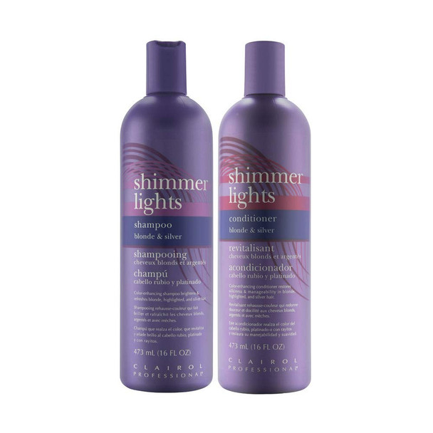 Clairol Shimmer Lights 16 oz. Shampoo + 16 oz. Conditioner (Combo Deal)