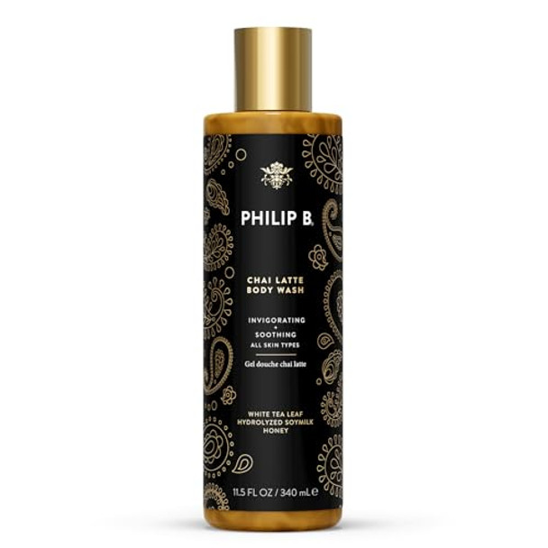 Philip B Chai Latte Body Wash 11.5 Fl Oz (340Ml) - Invigorating + Soothing Formulated With White Tea Leaf Hydrolyzed Soymilk & Honey For All Skin Types