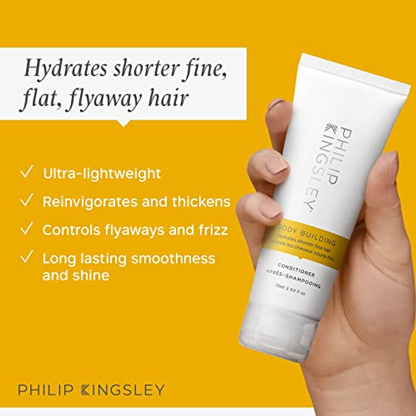 Philip Kingsley   Body Building Volumizing Collection   Includes Shampoo Conditioner Root Boosting Volumizer Spray And Hair Plumping Volume Cream   Lifts Fine Limp Flat Flyaway Hair   Set Of 4
