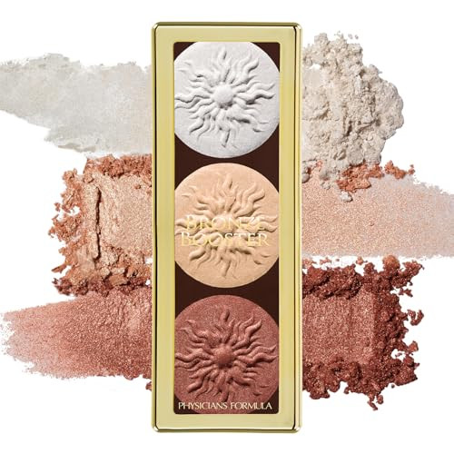 Physicians Formula Highlighter & Contour Powder Palette Shimmer Strobing-Fragrance   Paraben   Gluten   Dermatologist Tested