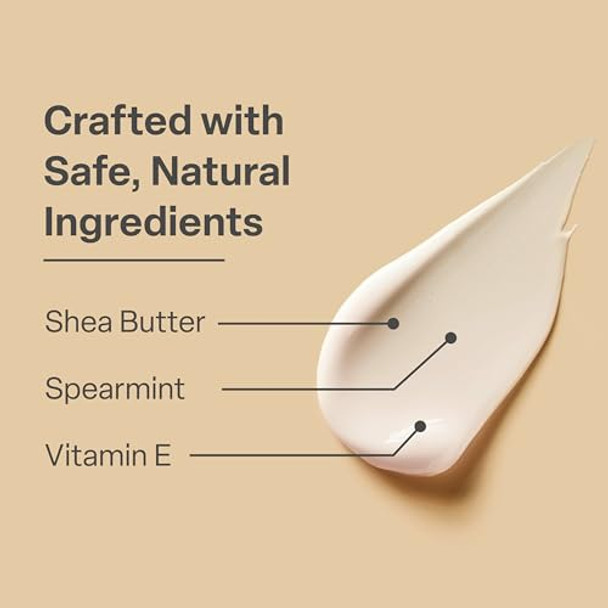 Qrxlabs Shea Foot Cream 4 Oz - Hydrating & Cooling Formula With 15% Shea Butter Spearmint Vitamin E Glycolic Acid - Non-Greasy Quick-Absorbing Paraben-  - Repair Dry Cracked Feet