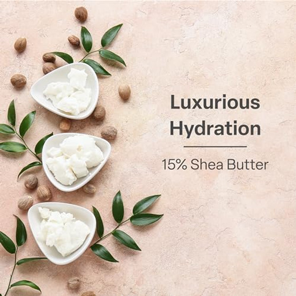 Qrxlabs Shea Foot Cream 4 Oz - Hydrating & Cooling Formula With 15% Shea Butter Spearmint Vitamin E Glycolic Acid - Non-Greasy Quick-Absorbing Paraben-  - Repair Dry Cracked Feet