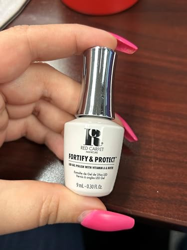 Rc Red Carpet Manicure Fortify & Protect Led Gel Nail Color - Long-Lasting Vibrant Professional Quality High Shine Chip-Resistant - Infused With Vitamin A & Biotin (The Magic Hour 0.3 Fl Oz)