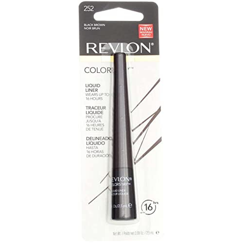 Revlon Colorstay Liquid Liner Eye Makeup Black-Brown [252] 0.08 Oz (Pack Of 12)
