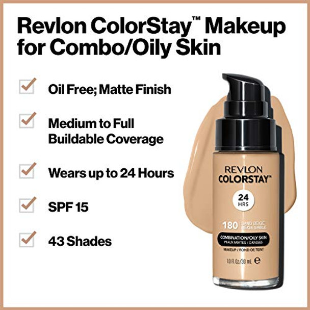 Revlon Colorstay Foundation For Combination/Oily Skin Rich Ginger Revlon Colorstay Foundation For Combination/Oily Skin Rich Ginger