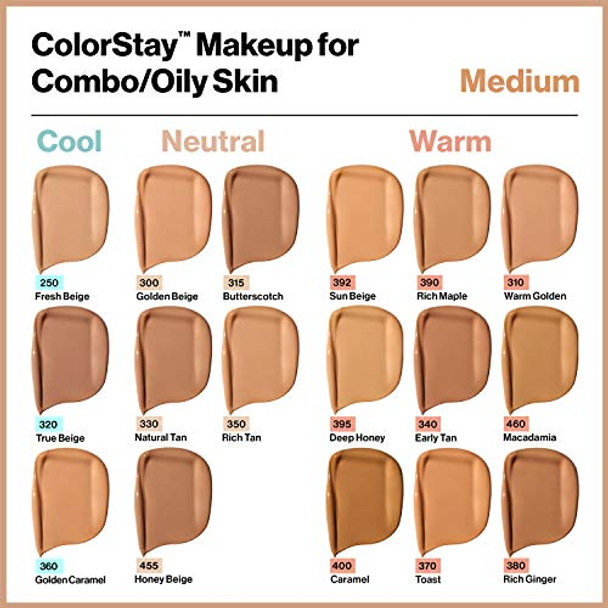 Revlon Colorstay Foundation For Combination/Oily Skin Rich Ginger Revlon Colorstay Foundation For Combination/Oily Skin Rich Ginger