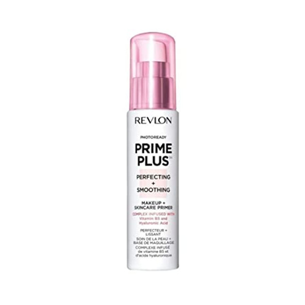 Revlon Face Primer Photoready Prime Plus Face Makeup For All Skin Types Blurs & Fills In Fine Lines Infused With Vitamin B5 And Hyaluronic Acid Perfecting & Smoothing 1 Oz