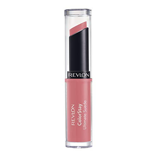 Revlon Lipstick Colorstay Ultimate Suede Lipstick High Impact Lip Color With Moisturizing Creamy Formula Infused With Vitamin E 025 Socialite 0.09 Oz