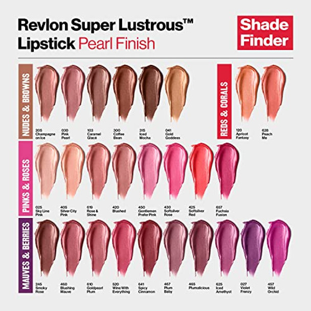 Revlon Super Lustrous Lipstick Creamy Formula For Soft Fuller-Looking Lips Moisturized Feel Blushing Mauve (460) 0.15 Oz