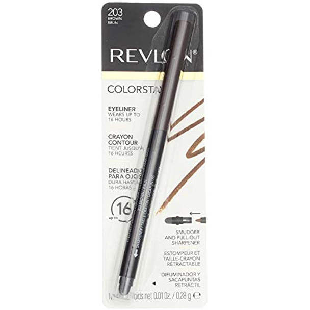 Revlon Colorstay Eyeliner Pencil Brown [203] 0.01 Oz (Pack Of 4) Wlm