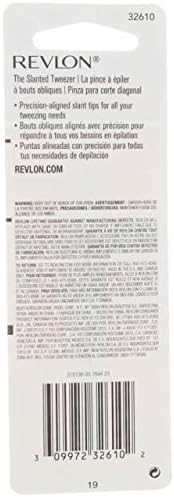 Revlon Stainless Steel Accurate Tweezing 1 Ea (Pack Of 8)