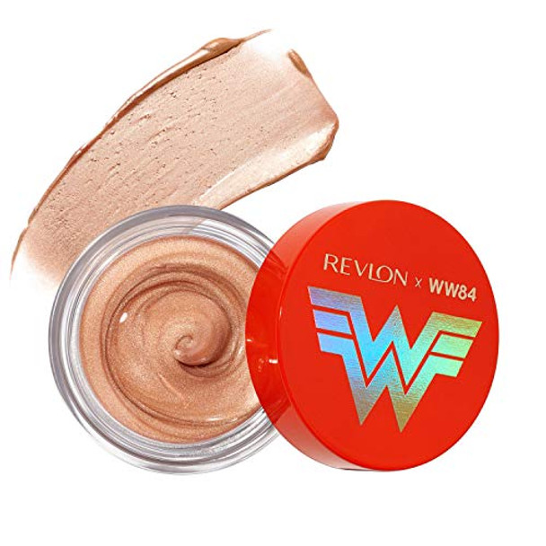Revlon X Ww84 Wonder Woman Liquid Armor Glow Pot Glossy Eye And Face Jelly Highlighter In Champagne 001 Golden Lasso 0.24 Oz
