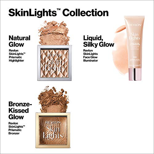 Revlon Highlighter Makeup Skin Lights Prismatic Powder Face Makeup Natural Glow Shimmer Finish 201 Daybrak Glimmer 0.28 Oz