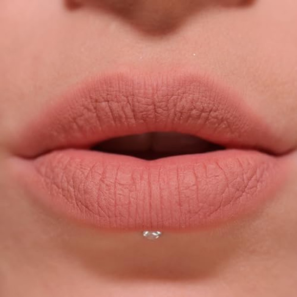 Revolution Beauty London Air Blur Matte Liquid Lipstick Long-Lasting Lip Color Face Makeup Vegan & Cruelty-  Siren Brown Nude 0.11 Fl Oz