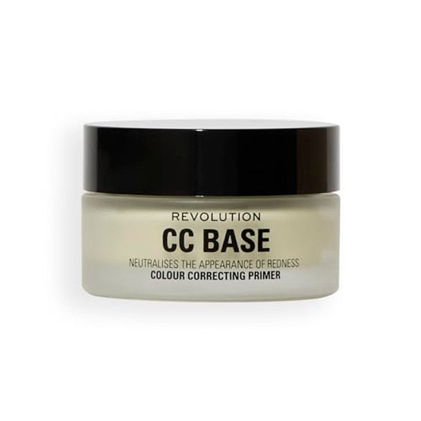 Revolution Beauty London Superbase Color Correcting Green Makeup Primer Hydrating Face Primer Helps Even Skin Tone Vegan & Cruelty-  0.84 Fl Oz