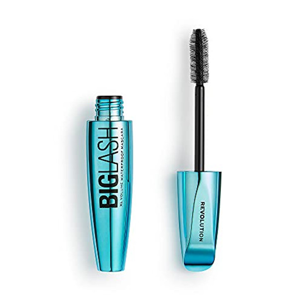 Revolution Beauty London Big Lash Volume Waterproof Mascara Volumizing & Lengthening With A Light-Weight Feel Fast-Drying Vegan & Cruelty-  Jet Black