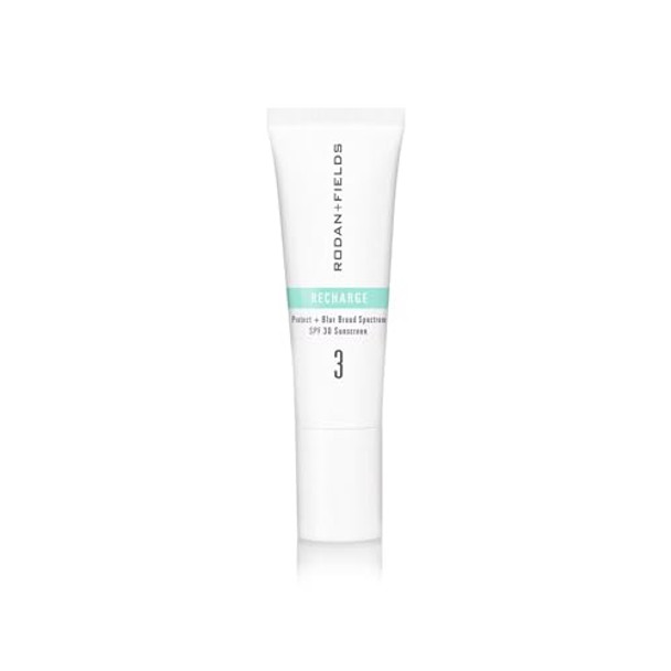 Rodan + Fields Recharge Protect + Blur Broad Spectrum Spf 30 Sunscreen   40Ml   Mineral Face Sunscreen & Makeup Primer   Vitamin E Zinc Electrolytes & Carnosine   Matte Finish Skin Care