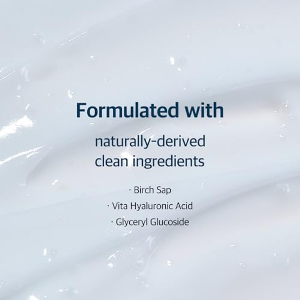 Round Lab Birch Juice Moisturizing Cream 2.7 Fl Oz 48-Hour Deep Hydrating Face Moisturizer With Birch Sap & Vita Hyaluronic Acid For Acne-Prone Skin Reduces Sebum Oil Blackheads Korean Skin Care