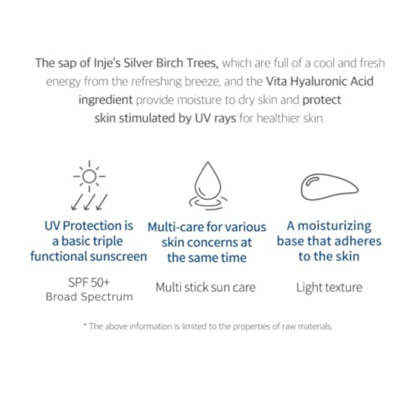 Round Lab Birch Juice Moisturizing Uvlock Sun Stick 19G 0.67Oz.   Korean Sunscreen No White Cast Strong Uv Protection Portable Sunscreen Non-Toxic Sunstick Perfect For Outdoor Activities