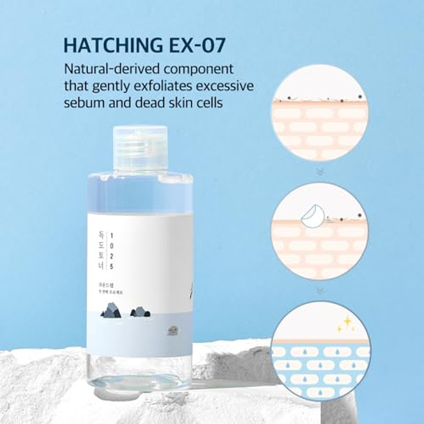 Round Lab 1025 Dokdo Toner 150Ml+Pine Calming Ampoule Set   Hydration Toner Gentle Exfoliation Soothing Serum For Acne-Prone Skin