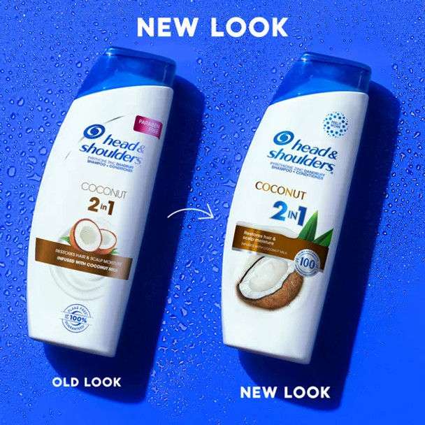 Head & Shoulders 2-in-1 Coconut Anti Dandruff Shampoo and Conditioner - 12.5 fl oz
