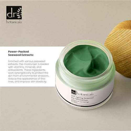 Dr Botanicals Anti-Ageing Seaweed Day Moisturiser 50Ml Dive Into Youthful Vitality Improves Wrinkle And Fine Lines Rejuvenating Skincare Marvel