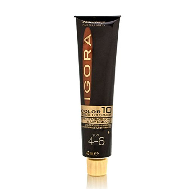 Schwarzkopf Igora Color10 Hair Color - 4-6 Medium Auburn Brown 2.1Oz