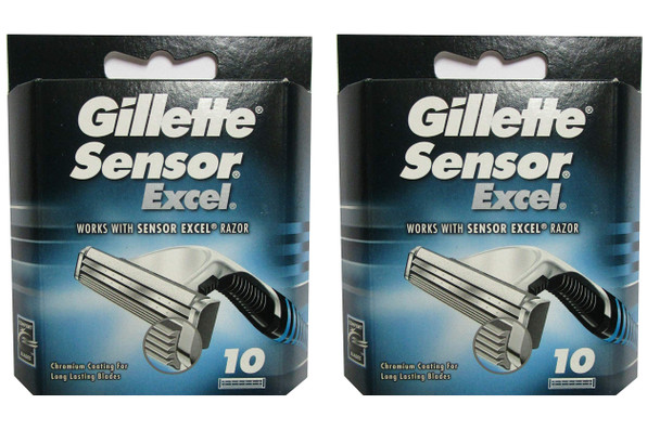 Gllette Sensor Excel Razor Refill Cartridges 20 Count