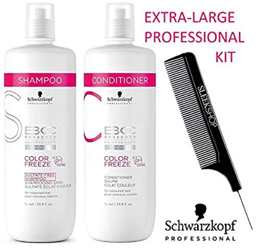 Schwarzkopf Bc Bonacure Color ze Sulfate- Shampoo & Conditioner Duo Set For Overprocessed Or Colored Hair