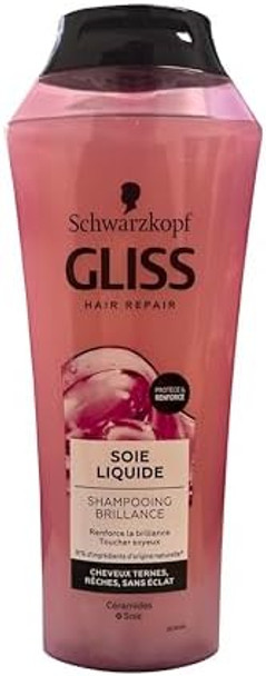 Schwarzkopf Gliss Hair Repair With Liquid Keratin Liquid Silk Shampoo For Brittle Dull Hair 250Ml
