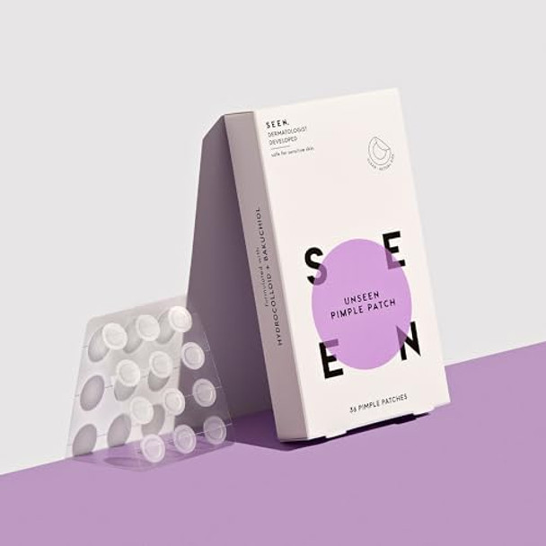 Seen Shampoo Fragrance- Unseen Pimple Patch - Dermatologist Developed- Non-Comedogenic & Sulfate- Hair Shampoo & Spot Treatment - Safe For Sensitive Eczema & Acne Prone Skin