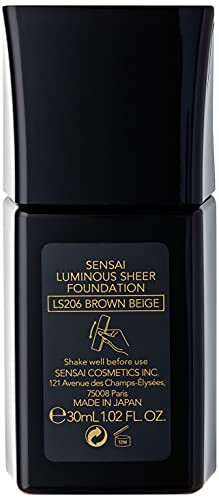 Sensai Luminous Sheer Foundation Spf15 30Ml 206 Brown Beige