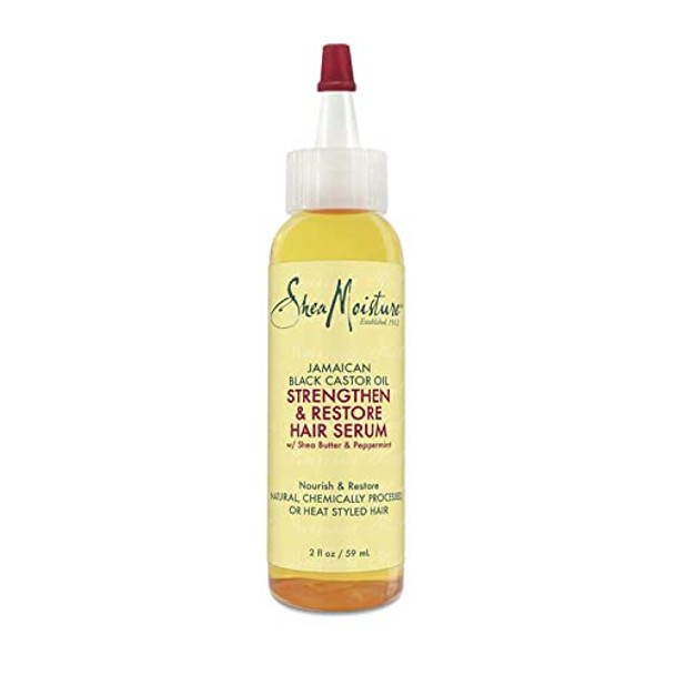 Sheamoisture Hair Serum Oil For Damaged Hair Jamaican Black Castor Oil Hair Oil With Shea Butter 2 Oz