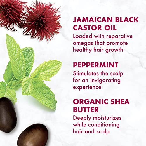 Sheamoisture Jamaican Black Castor Oil Leave In Conditioner For Damaged Hair & Curl Enhancing Smoothie Hair Cream For Thick